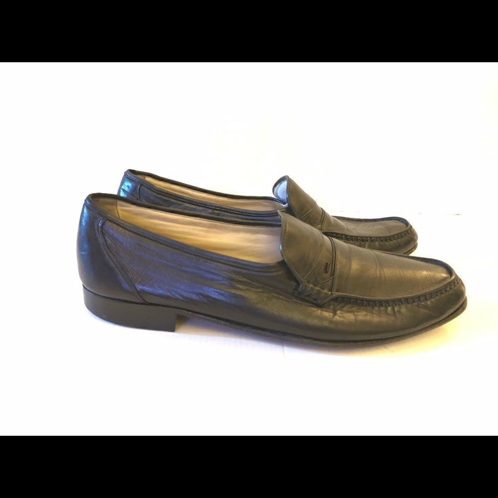 Bally Leather Slip On Dress Shoe